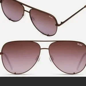 LAST 1 ! Rare Quay high key rimless aviators bronze and pink ! Quay Australia | Accessories | Last Rare Quay High Key  main image 2